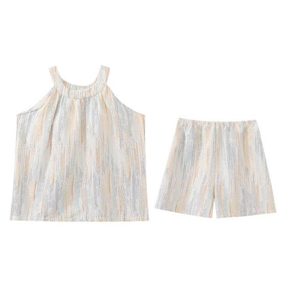 New Arrival Pajamas Women's Summer Thin Sling Shorts with Chest Pad Sexy Korean Style Summer Outwear suit