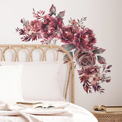 Floral and Leaf Spring Theme Children's Room Bedroom Kindergarten Home Decor Wall Sticker Decal Self-Adhesive Wholesale Cross-Border