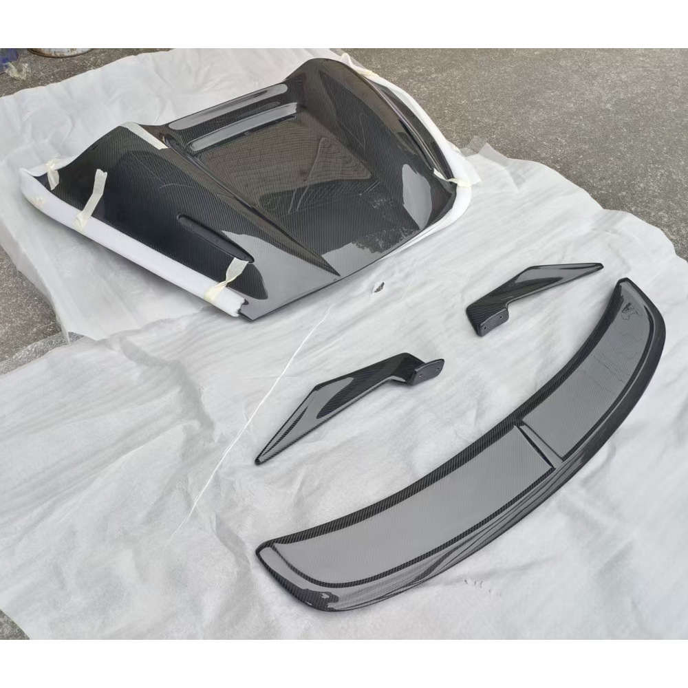 Suitable for Porsche 718 982 Cayman Boxster Modification to Gt4 Wide-Body Kit, Front Bumper, Rear Wing, Hood, and Fenders