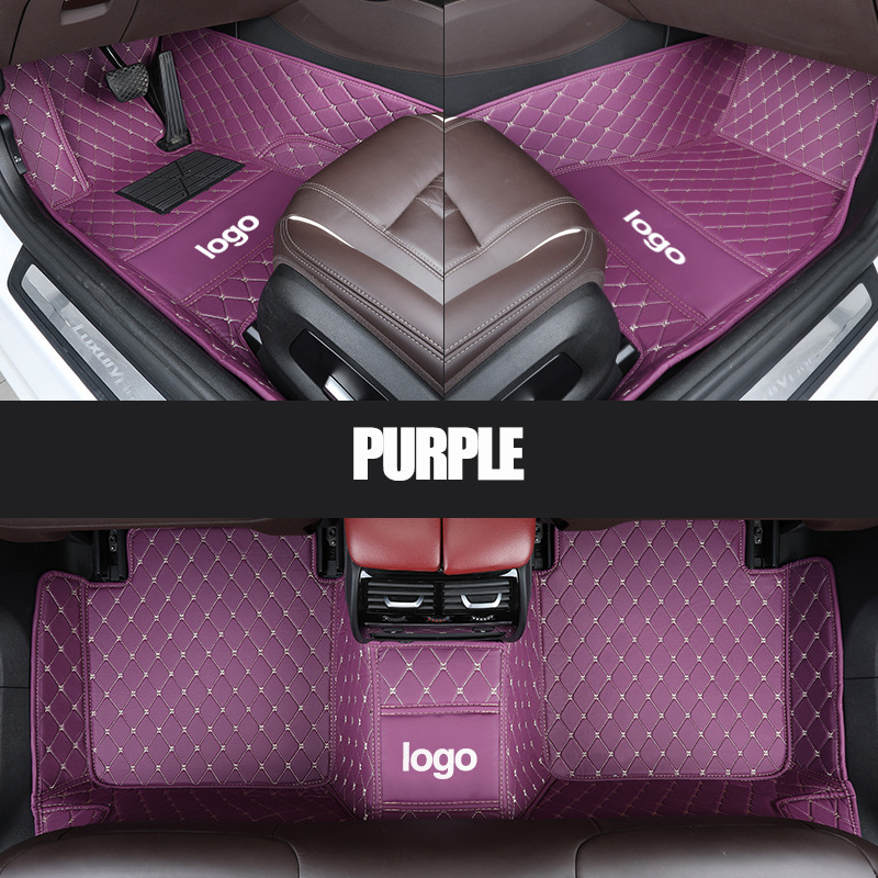 Cross-Border Leather Full-Coverage Car Floor Mats, Wear-Resistant and Easy to Care For, Car Floor Mats from the Source Factory, Dropshipping Available