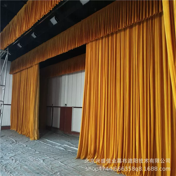 良乡剧院演出升降幕布阻燃防火幕布会议背景幕布学校报告厅幕布