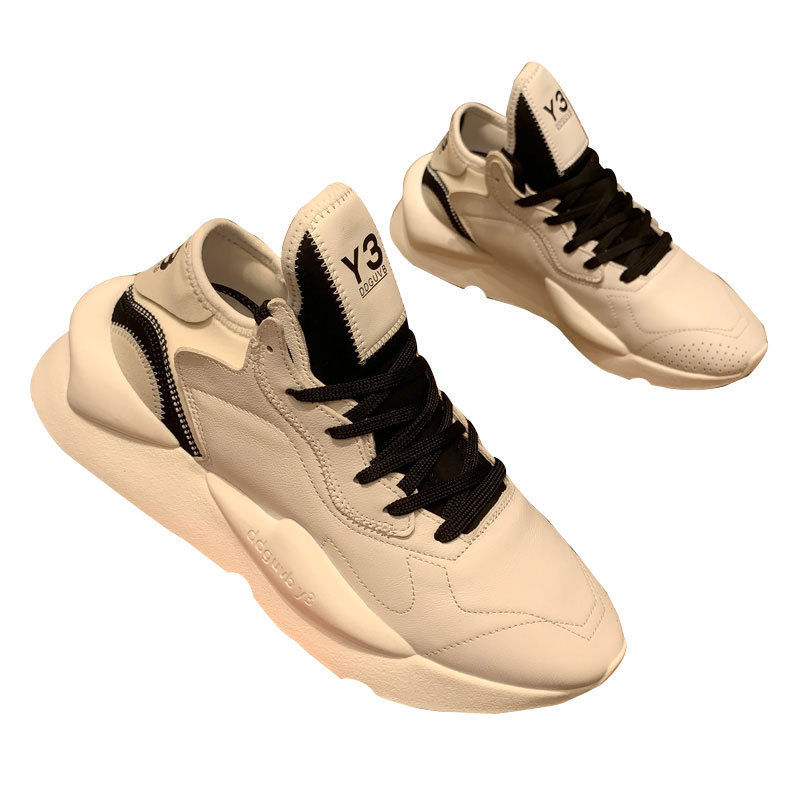Herren Casual Sneaker Aus Echtleder Mit Plateausohle Weiß_voghion.com