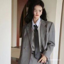 现货圣马丁气质西装套装女长短款春季感休闲外套学院春