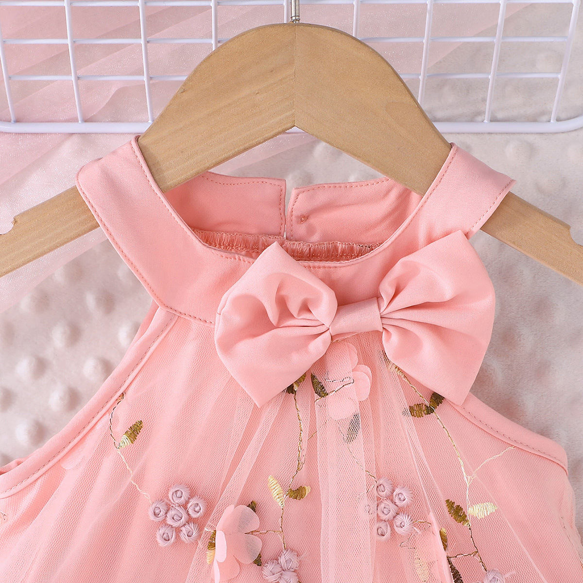 粉色小碎花系带连衣裙Enchanted Blossom Dress