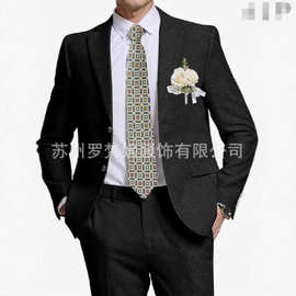 新款男士西装套装2件套休闲商务宴会舞会修身西装婚礼宴会礼服装