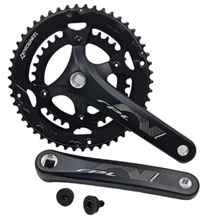 Road car aluminum alloy two-piece split wheel 34-50T sprocket 7-8-9 speed aluminum alloy two-piece tooth disc accessories