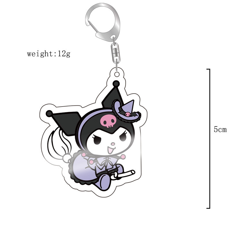 Transfronterizo nuevo animado 2D perímetro Sanliou Hello lindo gato Colomia acrílico llavero image 11