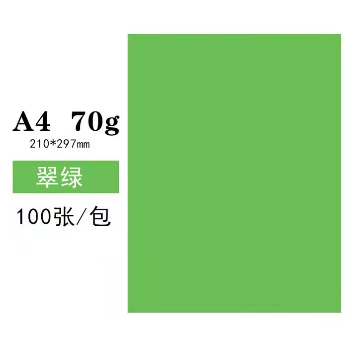 A4 perroquet vert 100 pièces 70g