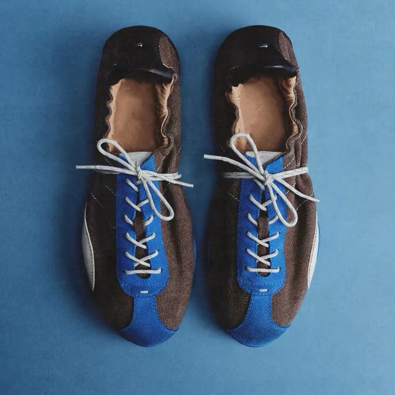 Comfortable Commuting Ballet Sneakers, Versatile Casual Women's Urban Outdoor Trendy Forrest Gump Shoes, Lace-up Round-toe Hiking Shoes Comfortable Commuting Ballet Sneakers, Versatile Casual Women's Urban Outdoor Trendy Forrest Gump Shoes, Lace-up Round-toe Hiking Shoes