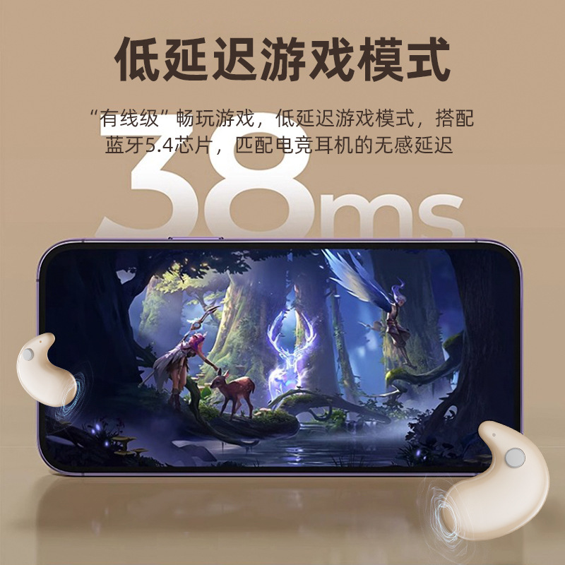 2025 nuevos auriculares Bluetooth para dormir B13 inalámbricos de alta calidad de sonido en clase invisible reducción de ruido ultra delgada