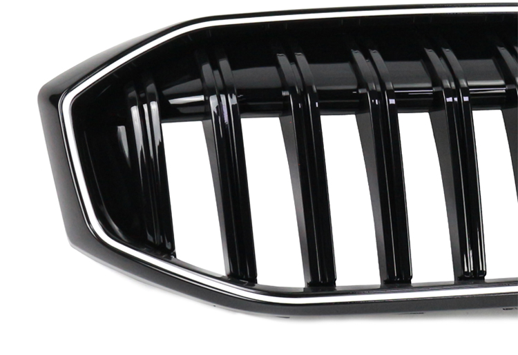 Suitable for BMW new series luminous grille, bright black modified grille, Black Warrior glow