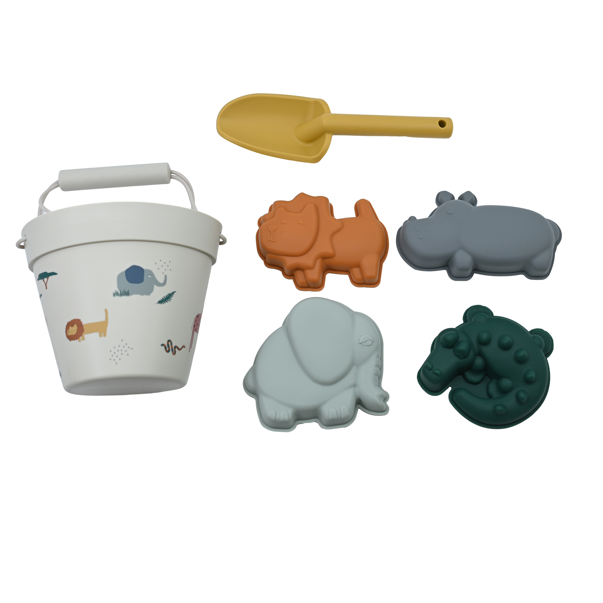 Herramientas de excavación de arena Barril junto al mar Juguetes para niños Pala junto al mar Fruta para padres e hijos Barril de silicona Juego de juguetes de playa