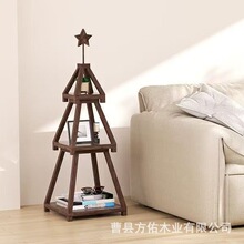 圣诞节装饰甜品架圣诞树形水果零食托盘派对装饰置物架蛋糕展示架