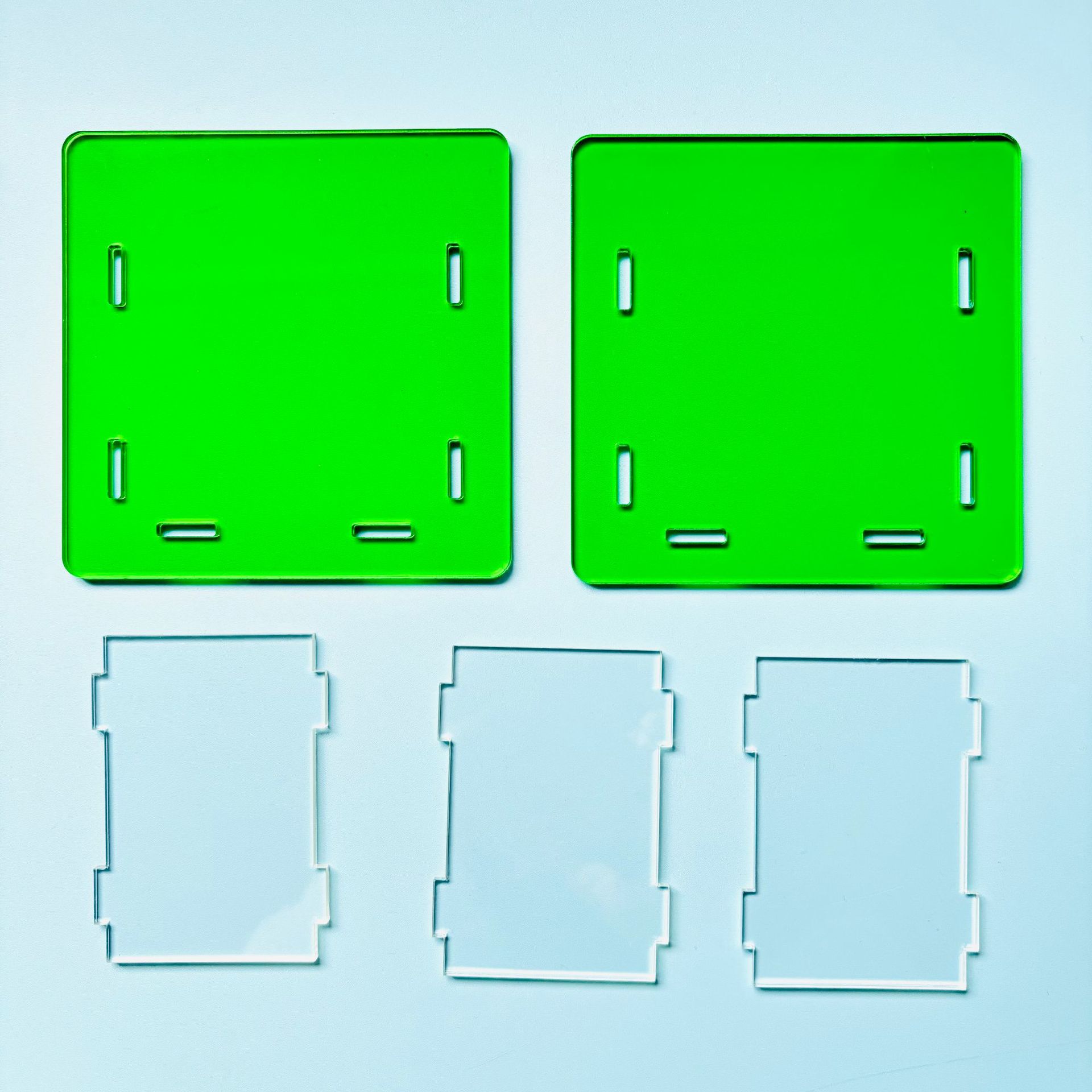 国境を越えて人気のある起爆筆筒文房具箱アクリル筆箱tk純色ゼリー色空白透明diy10 cm