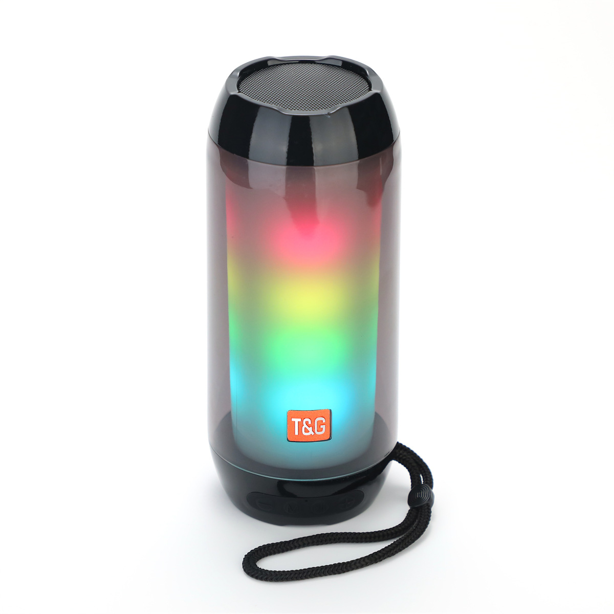 TG - 643 altavoz bluetooth colorido cool RGB dinámico respiración luz estéreo 3D inalámbrico tarjeta portátil USB sonido