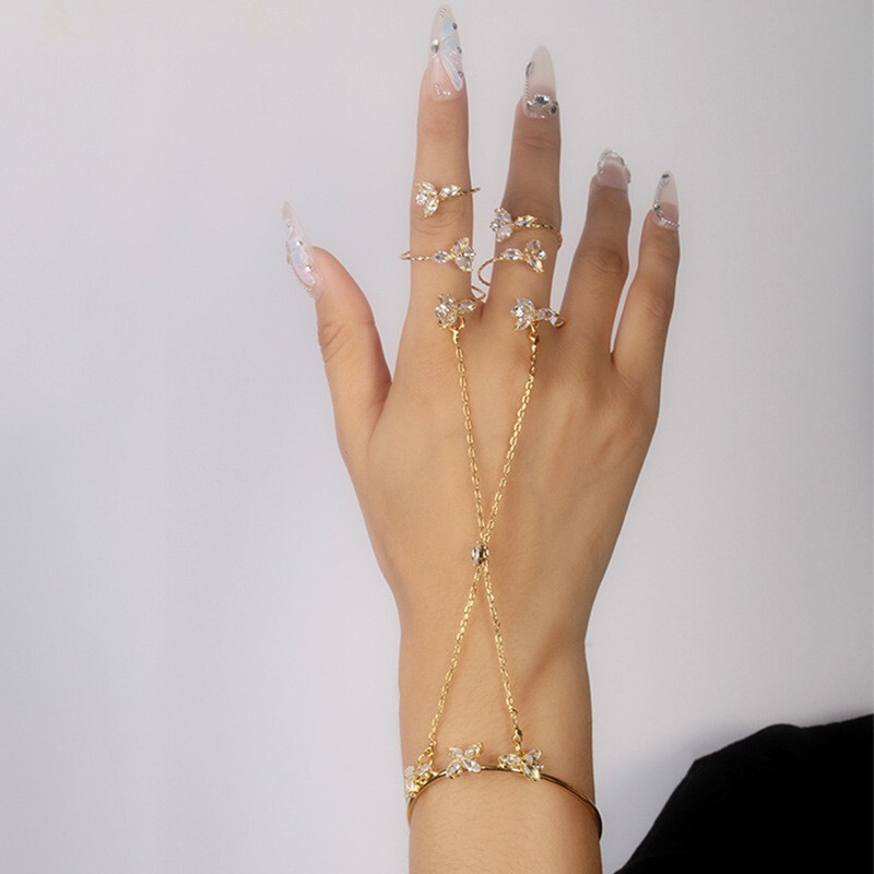Cross-Border New Flower Bracelet European and American Fashion Versatile Stylish Elegant Prom Ladies Jewelry Bracelet Cross-Border New Flower Bracelet European and American Fashion Versatile Stylish Elegant Prom Ladies Jewelry Bracelet