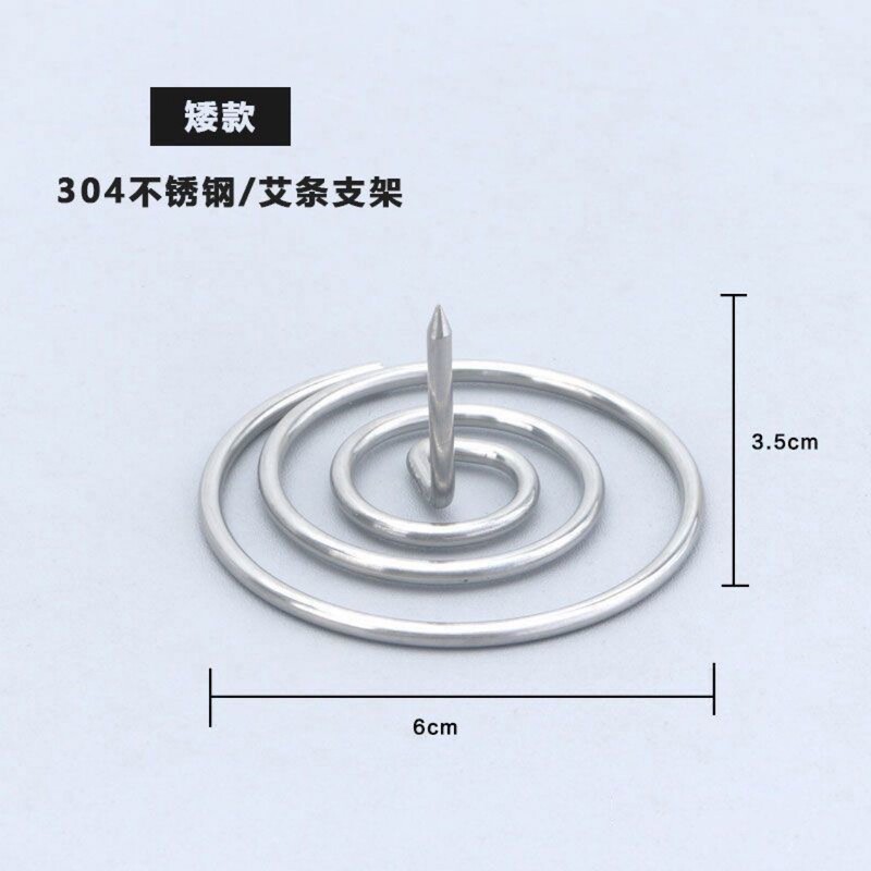 Large Stainless Steel Moxa Stick Holder Tray for Inserting Moxa Sticks, Moxa Grass Fixator, Fixing Needle, Sachet Incense Accessories