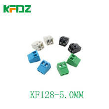 螺钉式PCB接线端子KF128V-5.0mm 绿色白色黑色蓝色铜环保铁环保