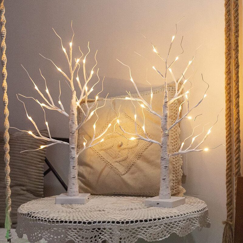 Cross-Border Led Birch Tree Lamp Holiday Decoration Indoor Atmosphere Decoration USB Battery Box Dual-Use Night Light Atmosphere Lamp Cross-Border Led Birch Tree Lamp Holiday Decoration Indoor Atmosphere Decoration USB Battery Box Dual-Use Night Light Atmosphere Lamp