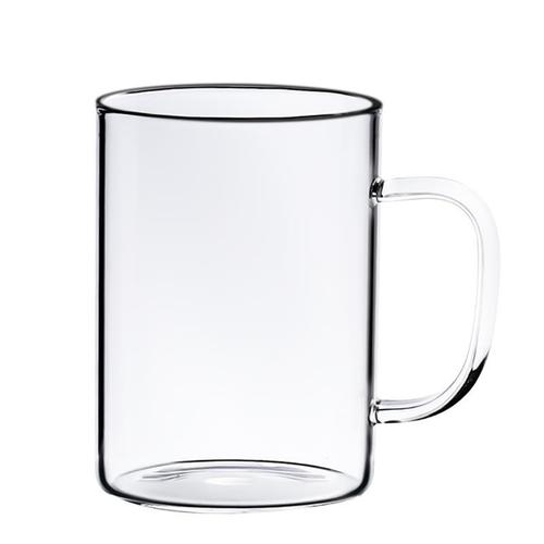 耐高温高硼硅玻璃杯家用茶杯套装带把手彩色家庭客厅喝水杯子批发