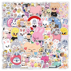 50枚の韓国SKZOOかわいい放浪少年ステッカー防水文房具スケートボードカップ防水ステッカーsticker