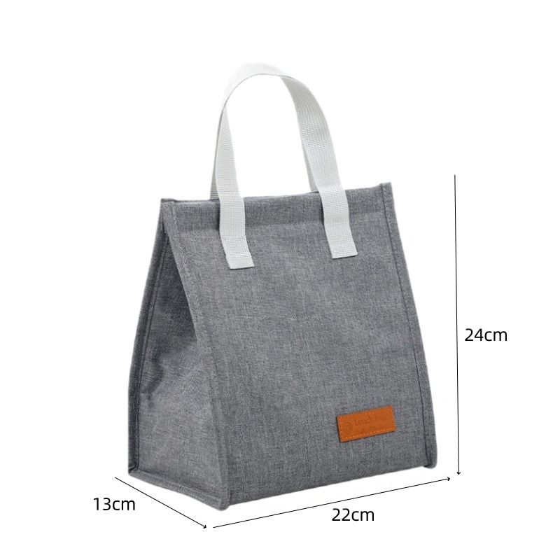 Bolsas de comidas etiquetadas transfronterizas bolsas de almuerzo de oficina portátiles bolsas de almuerzo de aislamiento térmico bolsas de almuerzo de tela Oxford