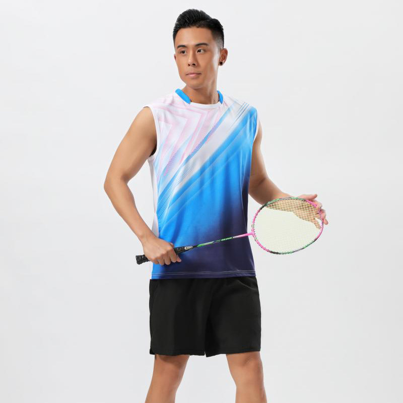 Badminton Uniform Men's Sleeveless Sports Running Cycling Vest College Student Tennis Volleyball Game Training Team Uniform