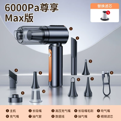 Car-mounted wireless multifunctional vacuum Tozsoranlar - a5-brushed-model-6000pa-vacuum-cleaner-without-digital-display