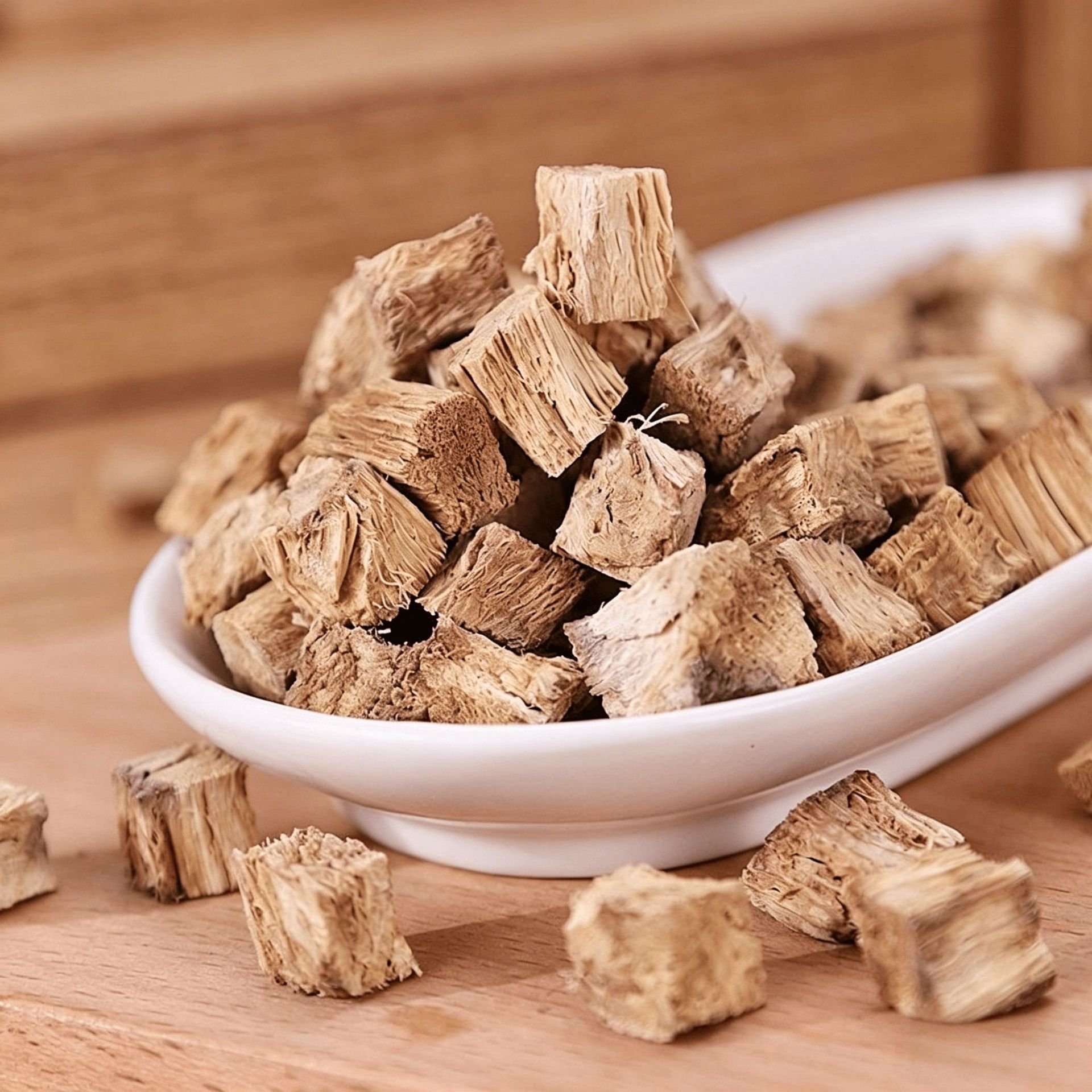 Dried Kudzu Root Cubes Ge Gen 500g Pueraria lobata Herbal Tea Chunks for Decoction and Daily Brewing in use