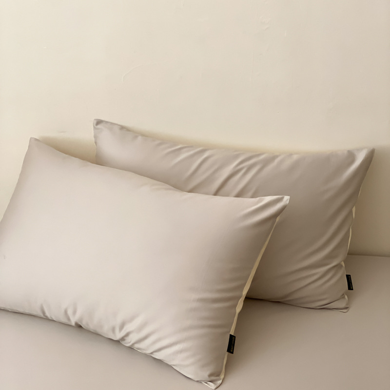 100S algodón largo almohada de algodón un par de paquetes de almohada casera de color sólido nuevo algodón de alta calidad almohada de sensación