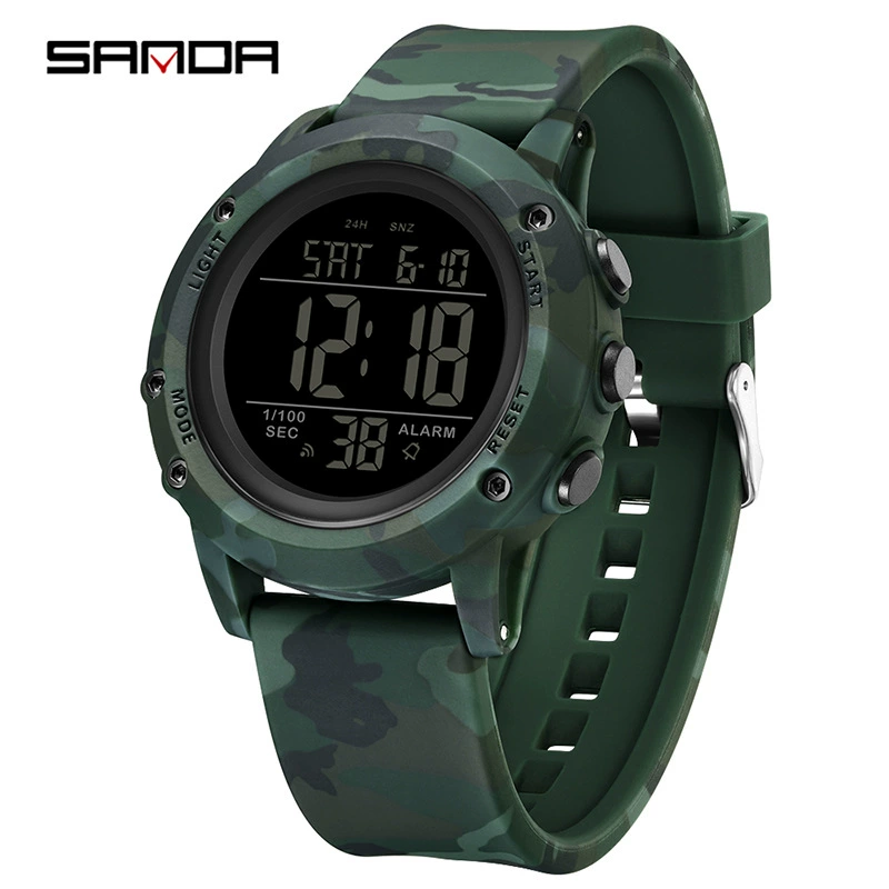 三达 Camouflage fashion universal waterproof electronic watch