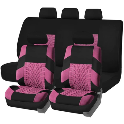 Universal seat cover — Car Seat Cover Tire Pattern - pink-style-a-4-piece-set