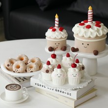 可爱卡通造型蛋糕甜品台摆件宝宝宴蛋糕模型创意生日蛋糕模型
