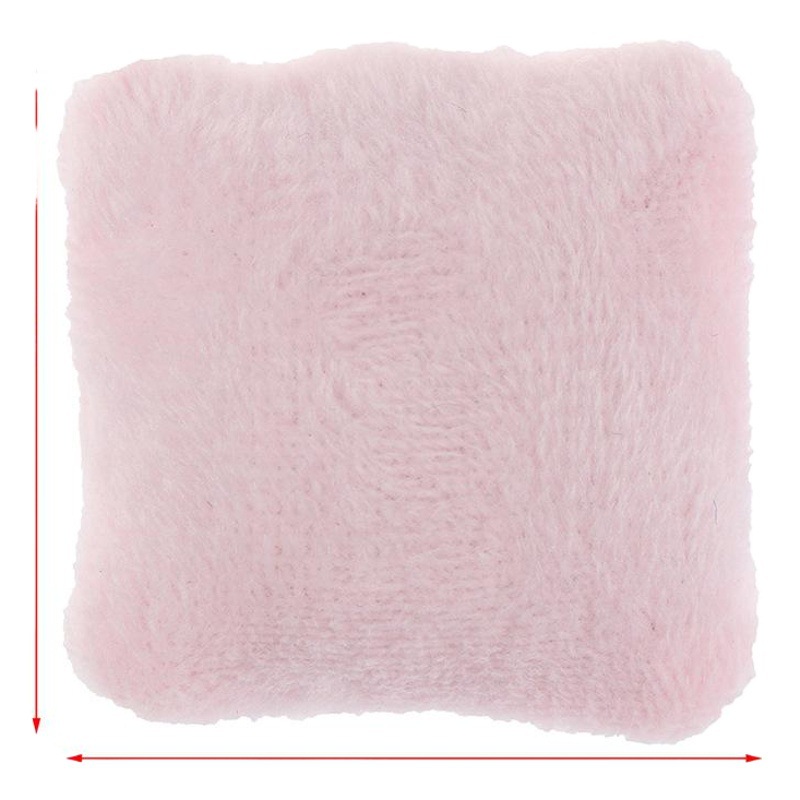 1:12 Dollhouse mini modelo escena sofá accesorios Rosa franela cojín almohada