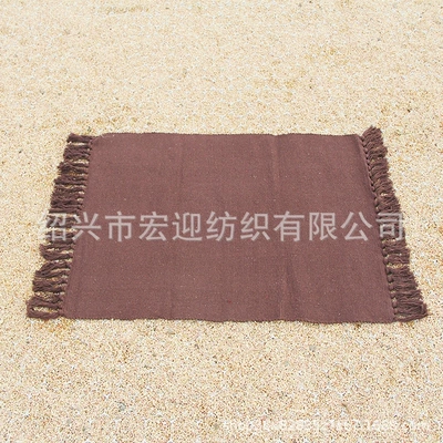 Avtomobil döşəmə paspasları, mat, pet crawling mat, bedside mat - brown-tassels-60x90cm