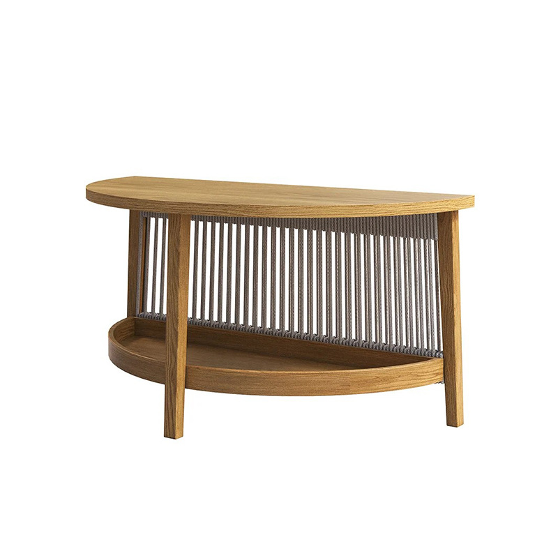 Sofá de teca al aire libre norteamericano moderno ocio jardín villa balcón jardín mobiliario de madera maciza