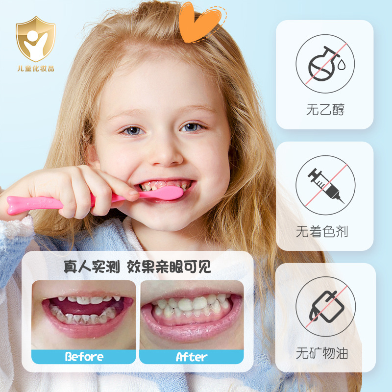 Pasta de dientes para niños probióticos suave, limpia y fresca, cuidado de los dientes, pasta de dientes para niños auténtica al por mayor image 5