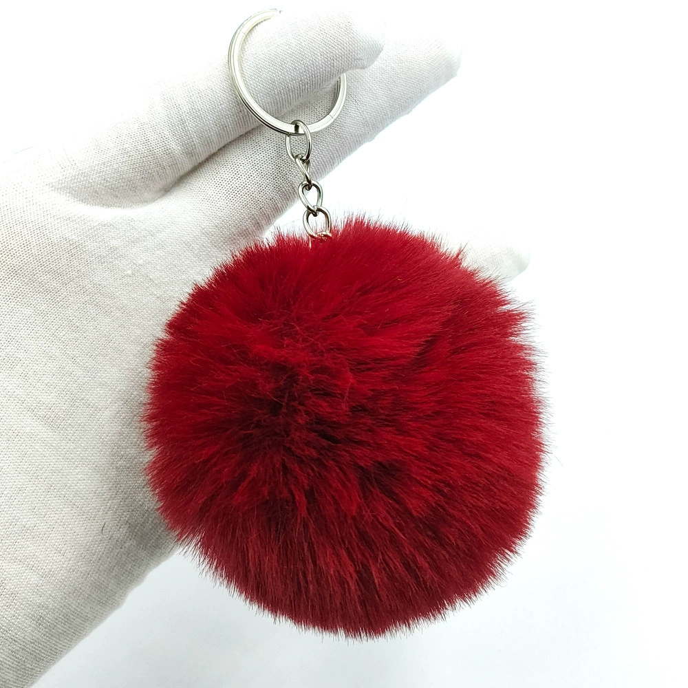 Multicoloured puffer ball, keychain with accessories, (Physicals), 8cm, DIY