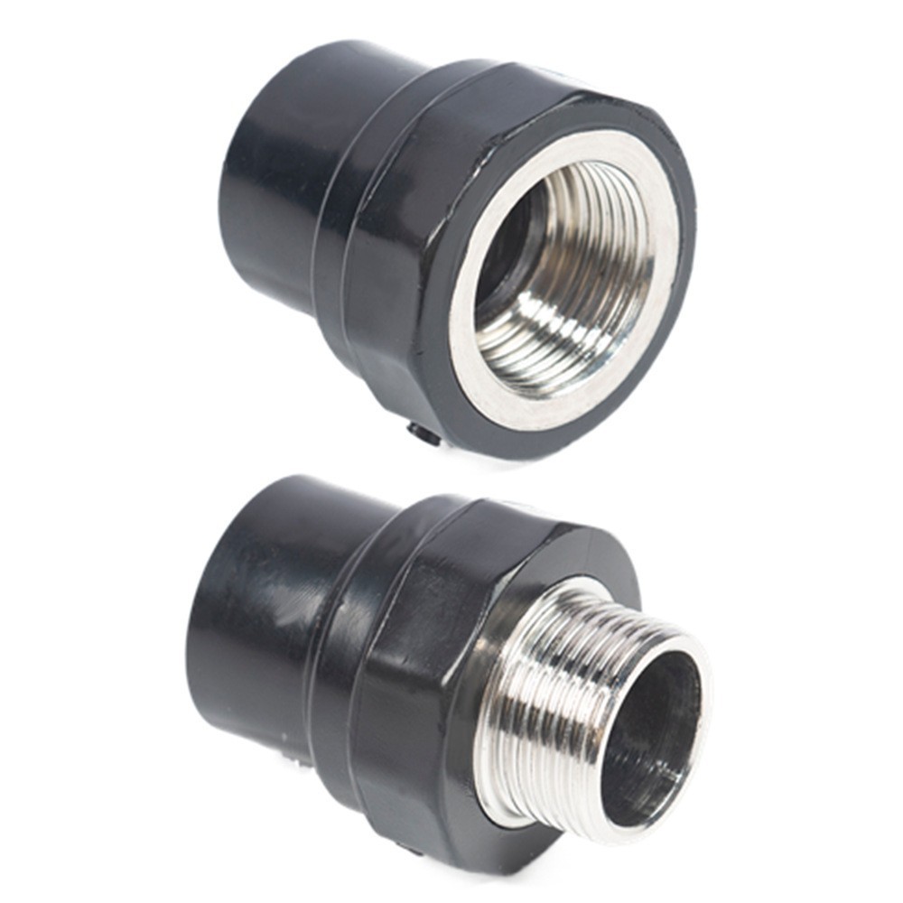 PE nuevo material tipo socket rosca interna y externa directa codo tee tubería de fontanería accesorios de fusión en caliente