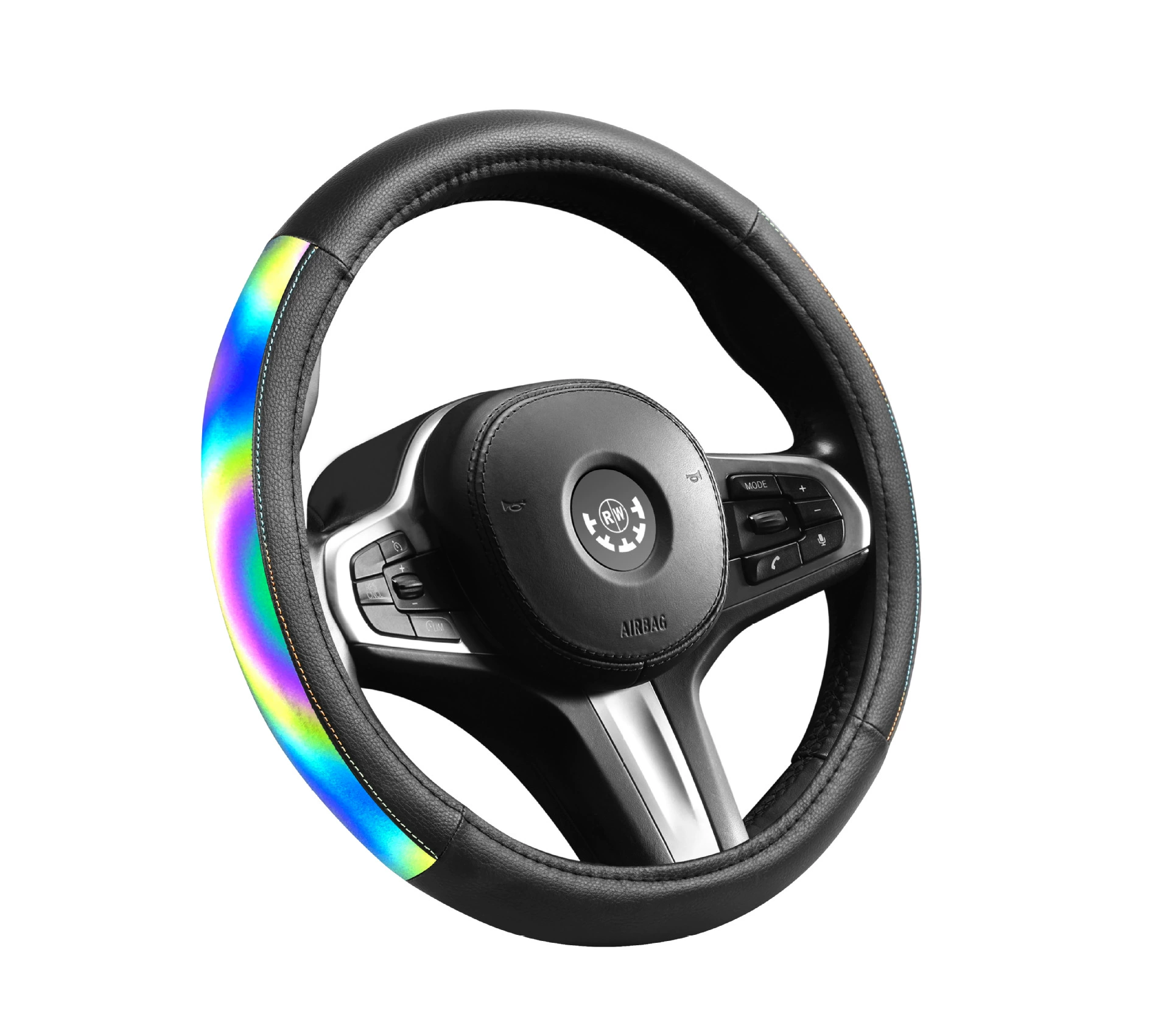 Новая лазерная кожаная вставка стиль ленты антислип и грязеустойчивые автомобильные чехлы для рулевого колеса