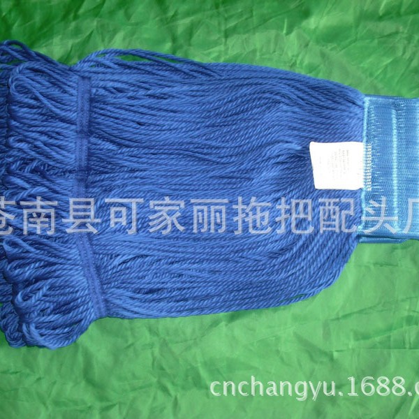 苍南厂家生产棉纱拖把头夹式水拖把头干湿两用耐用结实不掉毛跨境