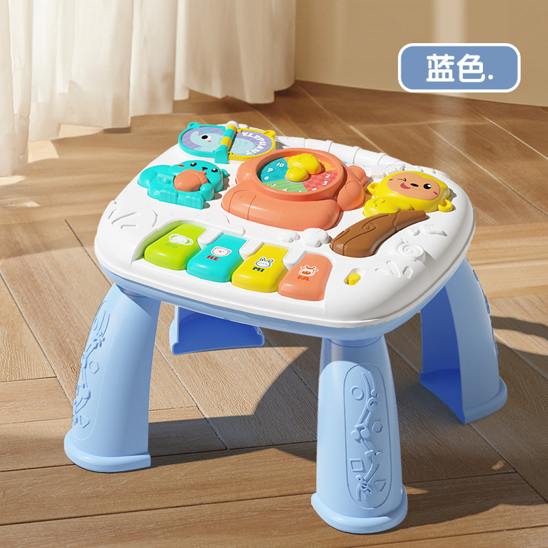 Mesa de juegos para bebés transfronterizos, volante, regalo de puzzle para bebés de un año, mini juguetes inteligentes multifuncionales para recién nacidos