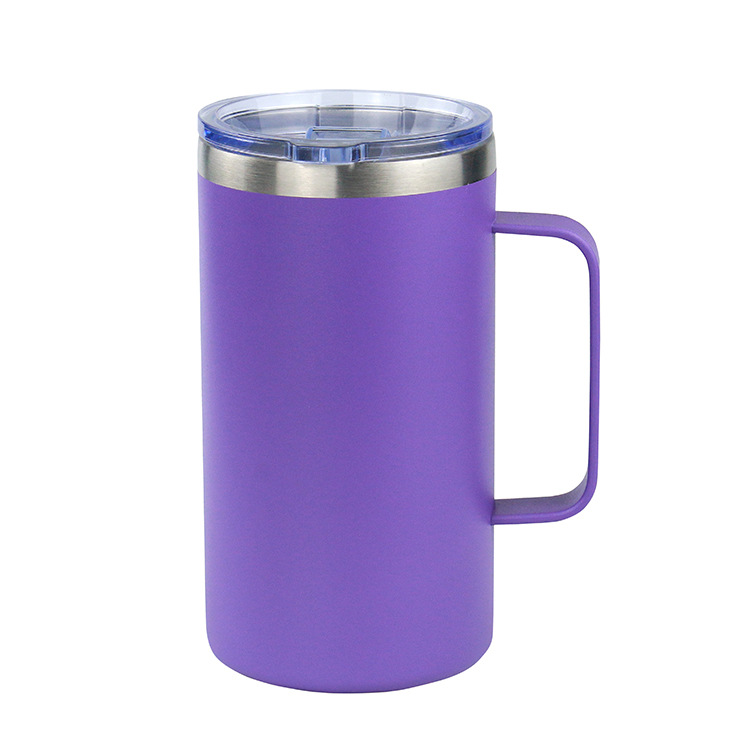 24oz mango taza de acero inoxidable doble taza de taza de automóvil taza de café taza de vacío taza de calor ventas transfronterizas