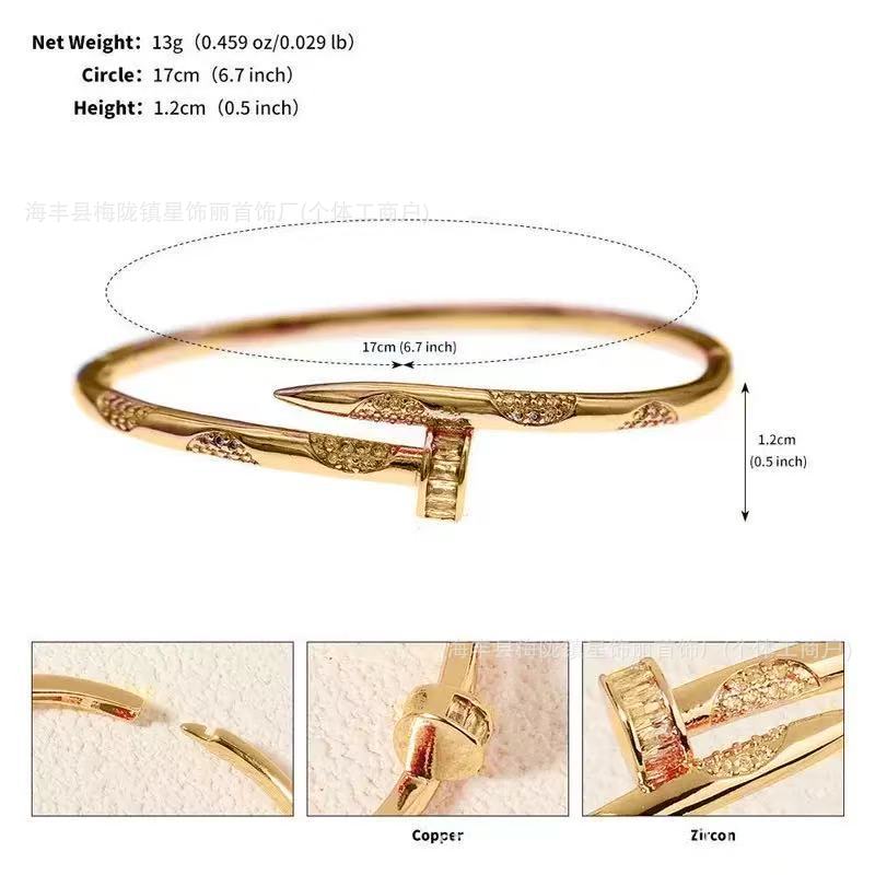 No4 nail bracelet [gold]
