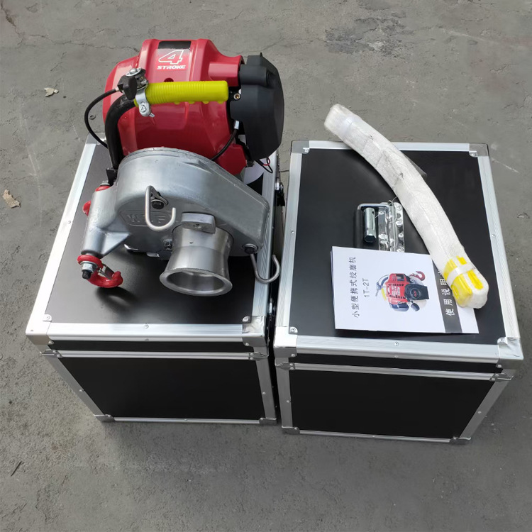 便捷式1吨汽油绞磨机 2吨汽油柴油牵引机厂家 皮带传动卷扬机