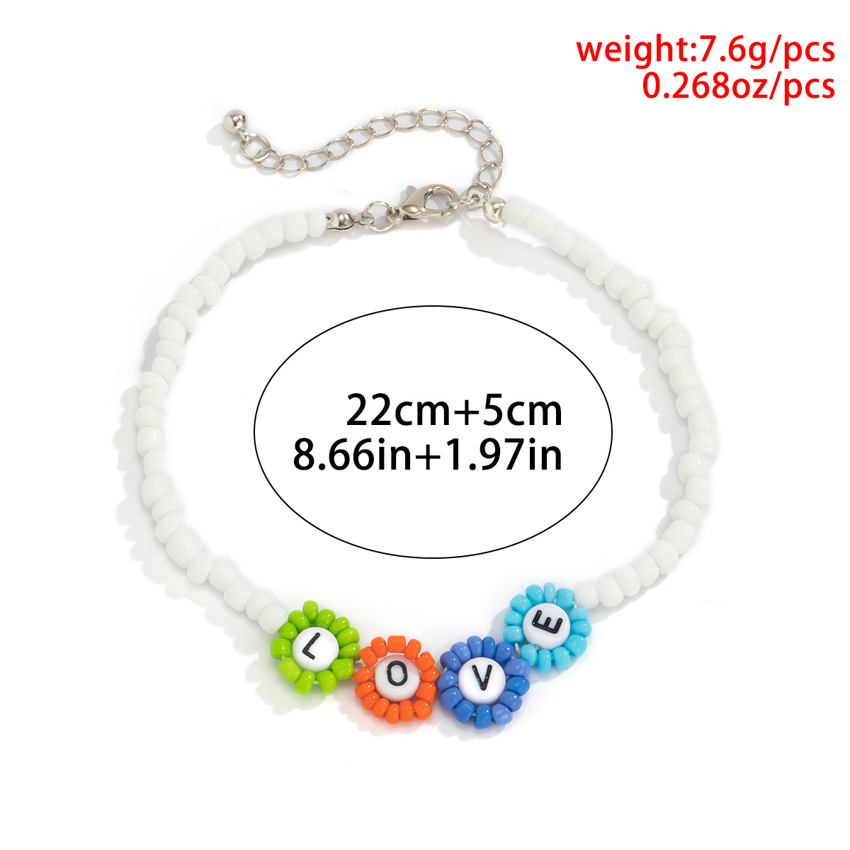 Wholesale Jewelry Ethnic Style Color Beades Flower Pendant Short Necklace Nihaojewelry display picture 267