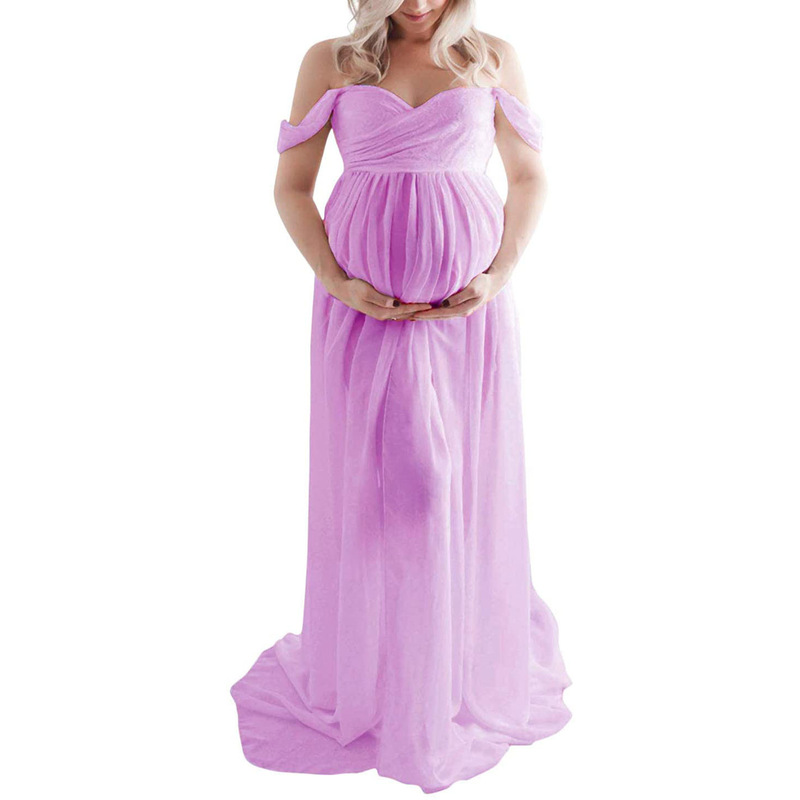 Amazon Ebay Pregnant Women Photo Dress WISH Pregnant Women's Photo Front Mop Dress Dress 1872