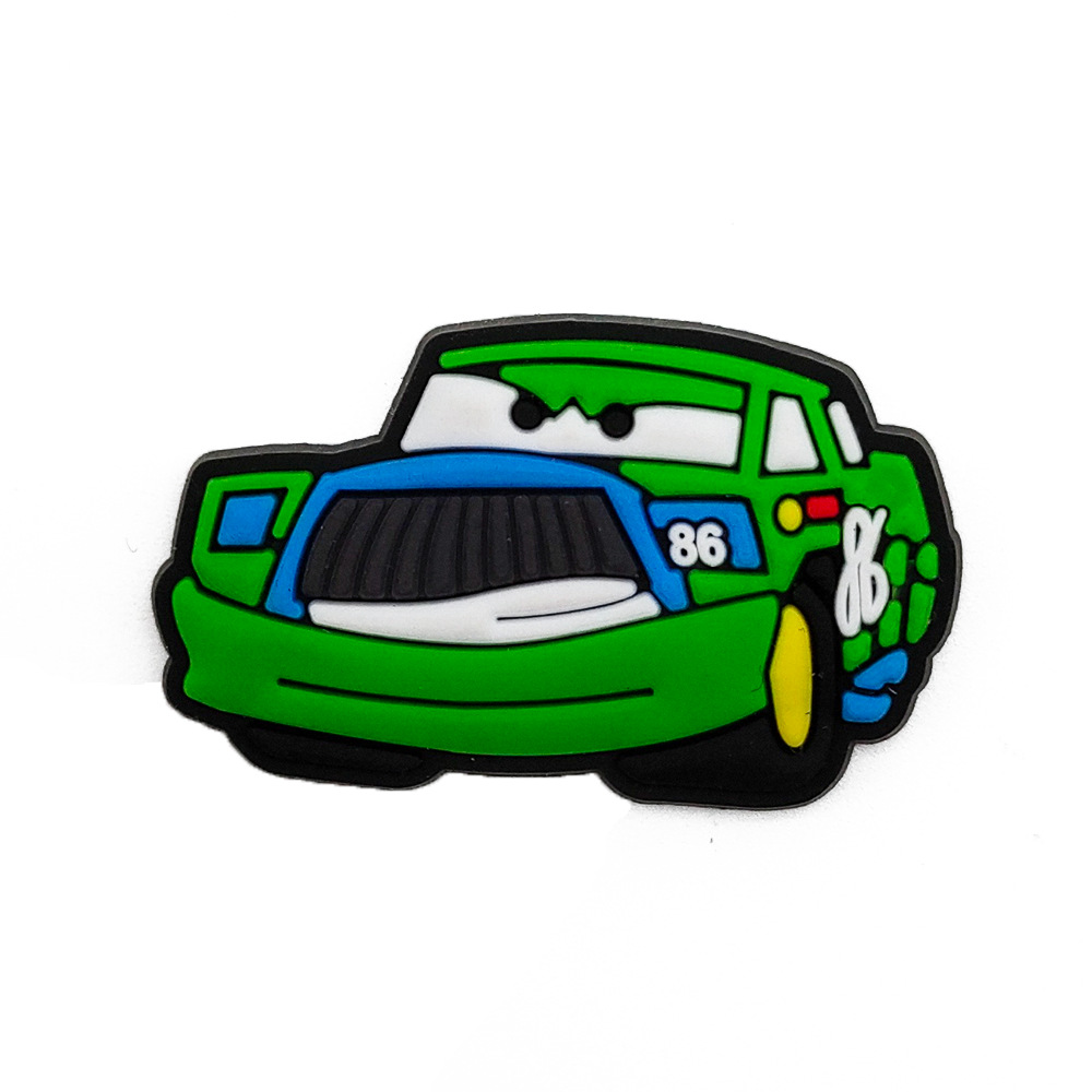 Racing historia serie agujero zapatos zapato flor zapato hebilla de dibujos animados agujero zapatos hebilla playa zapatos decoración superior con c