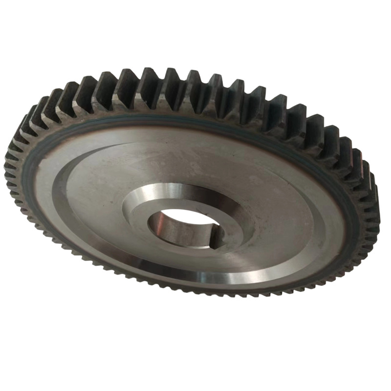 Gear manufacturer supplies right-hand helical gears made of 45# steel, custom-machined industrial gears according to drawings