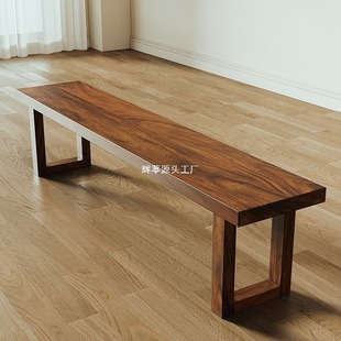 All Solid Wood Bench Shoe Changing Stool Home Dining Table Long Bench Tea Table Long Chair Simple Creative Long Bench Wooden Stool